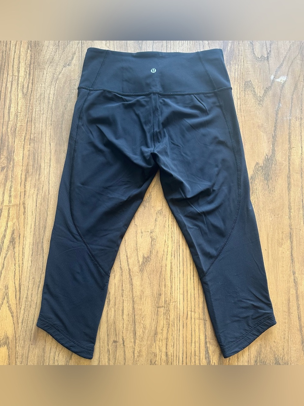 Lululemon Black Leggings - Ready Set Go Crop 21" Size 10 Athletic Tights - Picture 5 of 8